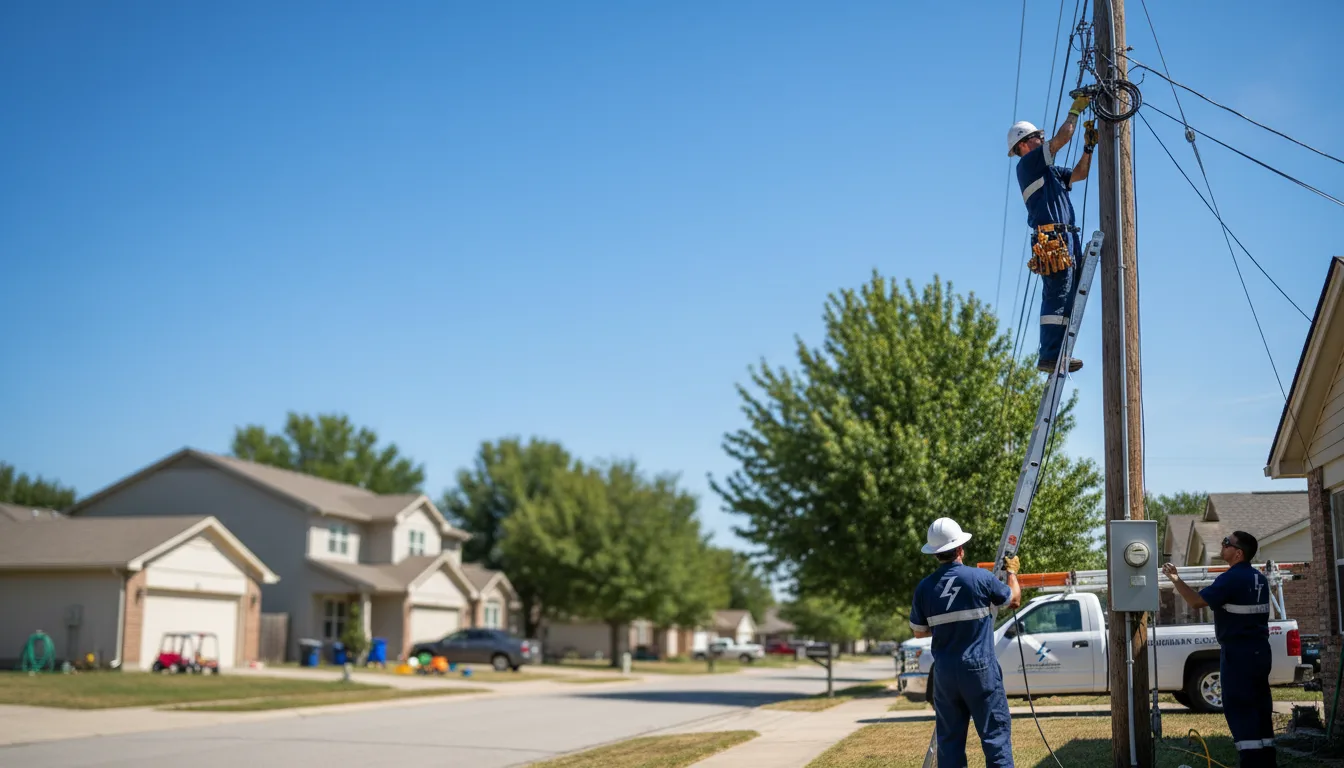 Residential electrician providing installation services in Wyandanch, NY